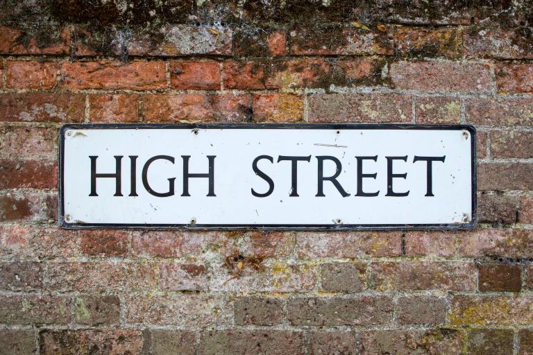 High Street sign