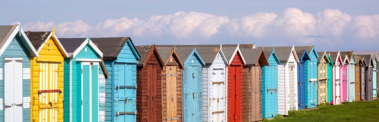 Beach huts, Essex coast